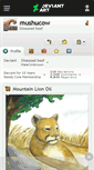 Mobile Screenshot of mushucow.deviantart.com