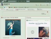 Tablet Screenshot of mickie0123.deviantart.com