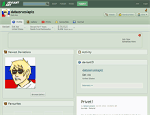 Tablet Screenshot of datassrussiaplz.deviantart.com