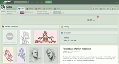 Desktop Screenshot of justira.deviantart.com