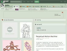 Tablet Screenshot of justira.deviantart.com