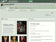 Tablet Screenshot of konoha-leafsprite.deviantart.com