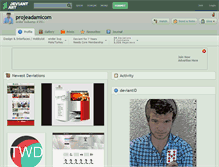 Tablet Screenshot of projeadamicom.deviantart.com