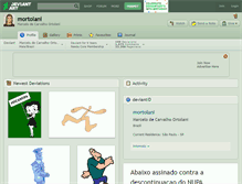 Tablet Screenshot of mortolani.deviantart.com