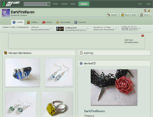 Tablet Screenshot of darkfireraven.deviantart.com