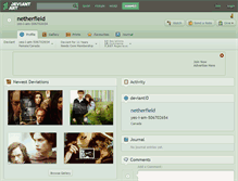 Tablet Screenshot of netherfield.deviantart.com