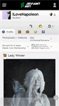 Mobile Screenshot of ilovenapoleon.deviantart.com