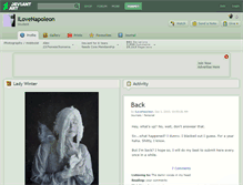 Tablet Screenshot of ilovenapoleon.deviantart.com