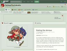 Tablet Screenshot of fishheadthe3rdandco.deviantart.com
