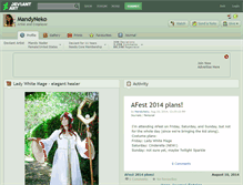 Tablet Screenshot of mandyneko.deviantart.com