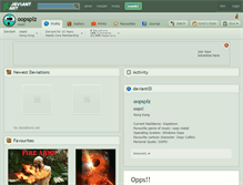 Tablet Screenshot of oopsplz.deviantart.com