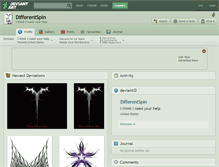 Tablet Screenshot of differentspin.deviantart.com