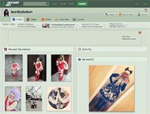 Tablet Screenshot of laurabububun.deviantart.com