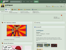 Tablet Screenshot of antithigram.deviantart.com