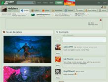 Tablet Screenshot of hellstern.deviantart.com