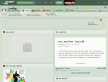 Tablet Screenshot of lovepig.deviantart.com