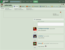 Tablet Screenshot of pokercake.deviantart.com