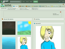Tablet Screenshot of kyratsuki.deviantart.com