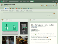 Tablet Screenshot of hatsuki-the-duck.deviantart.com