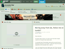 Tablet Screenshot of anceylee-star.deviantart.com