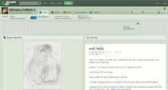 Desktop Screenshot of deidaralover0013.deviantart.com