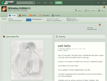 Tablet Screenshot of deidaralover0013.deviantart.com