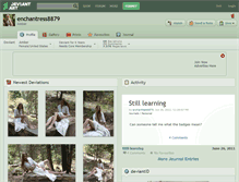 Tablet Screenshot of enchantress8879.deviantart.com