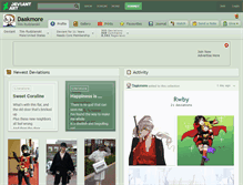 Tablet Screenshot of daakmore.deviantart.com