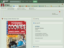 Tablet Screenshot of phrigon.deviantart.com