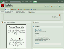Tablet Screenshot of esmecullen.deviantart.com