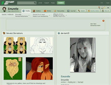 Tablet Screenshot of emurelle.deviantart.com