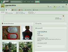 Tablet Screenshot of legendarybirds.deviantart.com