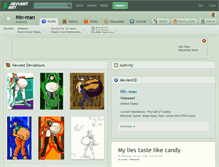 Tablet Screenshot of nin-man.deviantart.com