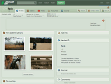 Tablet Screenshot of fack.deviantart.com