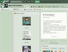 Tablet Screenshot of papercraft-hetalia.deviantart.com