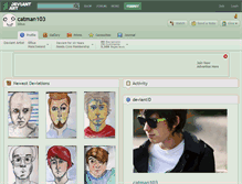 Tablet Screenshot of catman103.deviantart.com