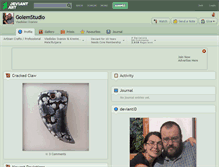 Tablet Screenshot of golemstudio.deviantart.com