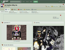 Tablet Screenshot of o0-gothic-kitty-0o.deviantart.com