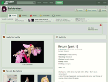 Tablet Screenshot of barbie-yuan.deviantart.com