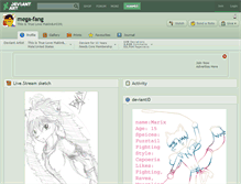 Tablet Screenshot of mega-fang.deviantart.com