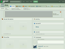 Tablet Screenshot of mcey.deviantart.com