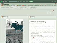 Tablet Screenshot of kyo-wolf.deviantart.com