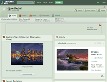 Tablet Screenshot of djzontheball.deviantart.com