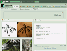 Tablet Screenshot of lankyjulz.deviantart.com