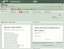 Tablet Screenshot of liobi.deviantart.com