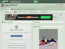 Tablet Screenshot of crazy-cartoon-nut.deviantart.com