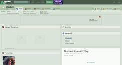 Desktop Screenshot of missbell.deviantart.com