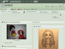 Tablet Screenshot of 22artrox22.deviantart.com