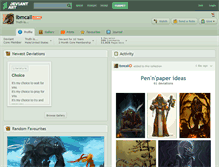 Tablet Screenshot of ibmcall.deviantart.com