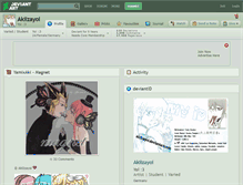 Tablet Screenshot of akiizayoi.deviantart.com